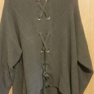 Dark olive green LB sweater.